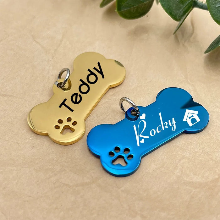 Personalized Pet Name Tag Pendant For Dog Collar
