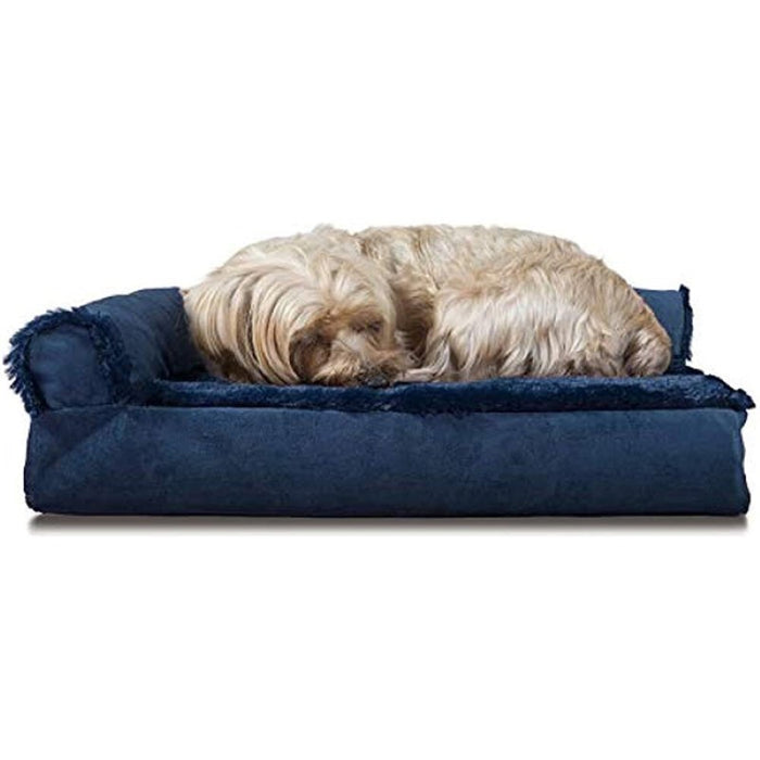 L Shaped Chaise Solid Slab Supportive Dog Bed