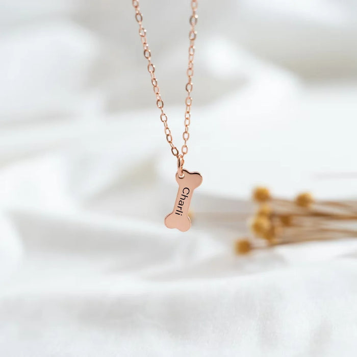 Custom Name Pendant Necklace For Pet Enthusiasts