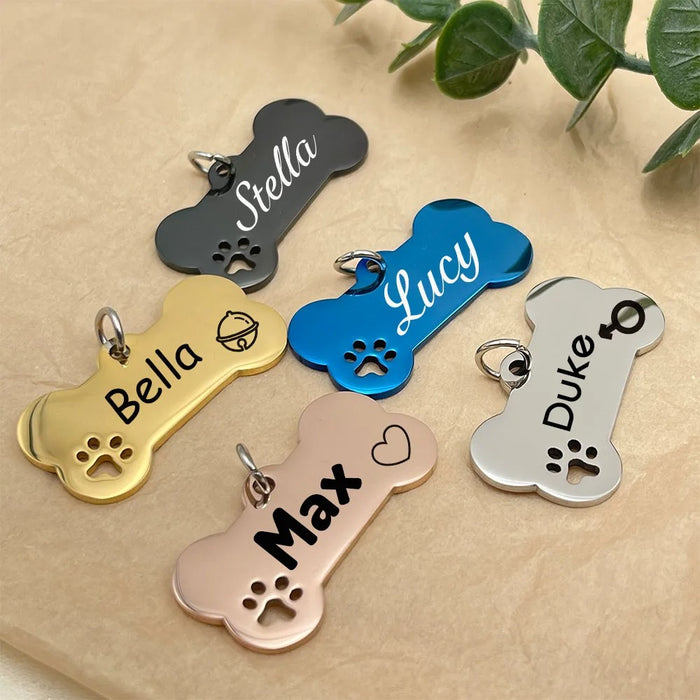 Personalized Pet Name Tag Pendant For Dog Collar