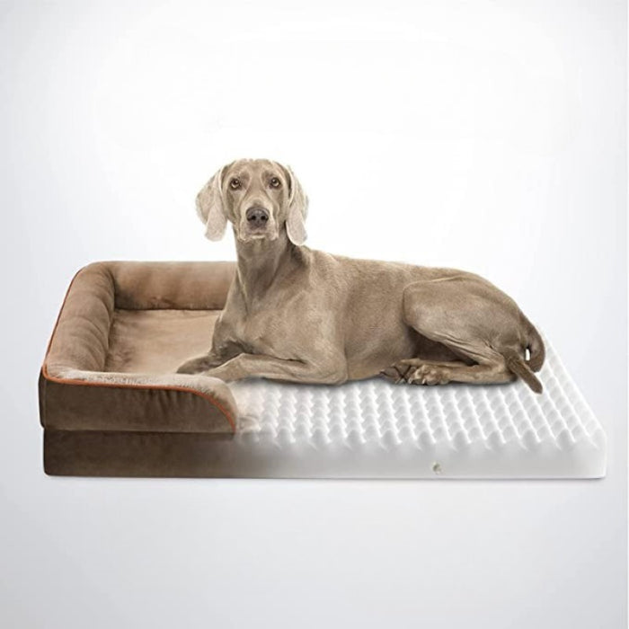 Plush Orthopedic Dog Bed With Bolstered Sides