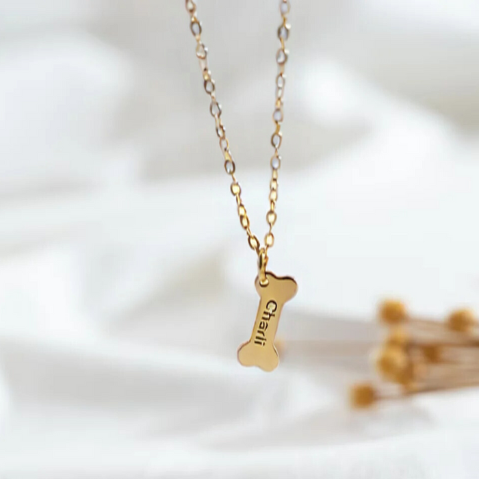 Custom Name Pendant Necklace For Pet Enthusiasts