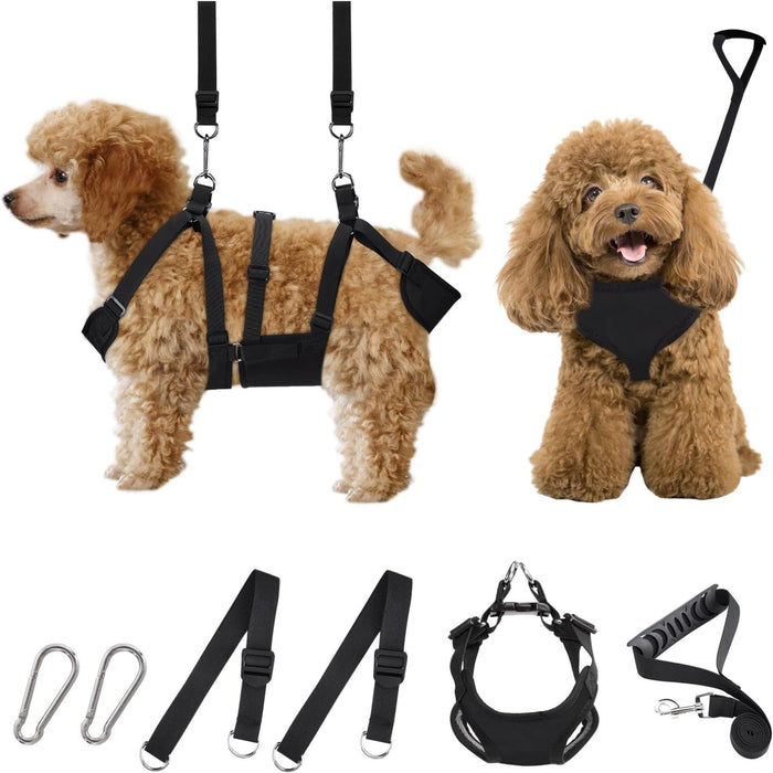 2 In 1 Multifunctional Pet Grooming Hammock And Harness Set