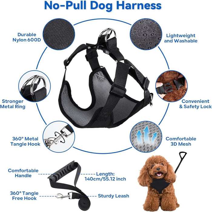 2 In 1 Multifunctional Pet Grooming Hammock And Harness Set