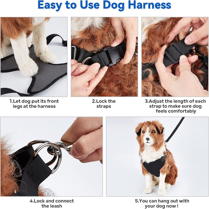 2 In 1 Multifunctional Pet Grooming Hammock And Harness Set