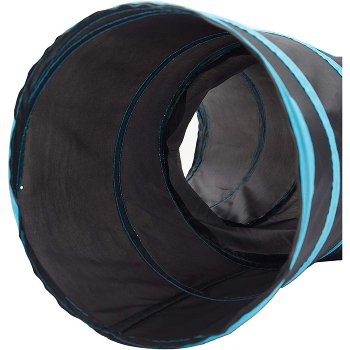 3 Way Collapsible Cat Tunnel Toy With Peek Hole And Ball