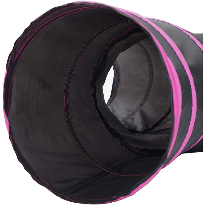 3 Way Collapsible Cat Tunnel Toy With Peek Hole And Ball