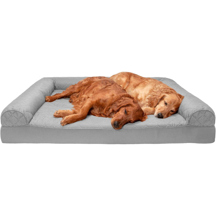 Dog Bed With Removable Bolsters And Washable Cover