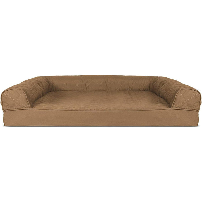 Dog Bed With Removable Bolsters And Washable Cover