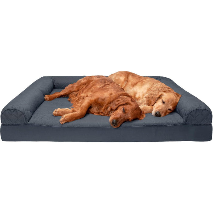 Dog Bed With Removable Bolsters And Washable Cover