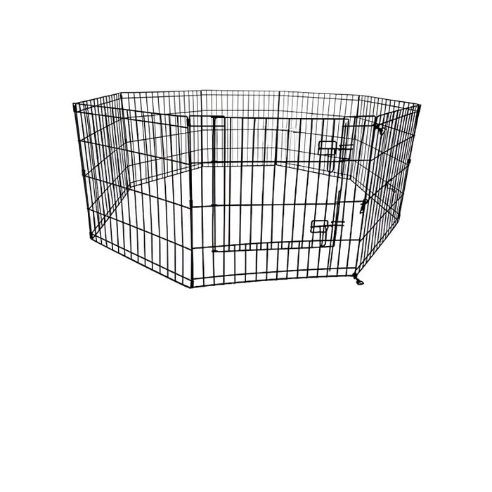 Portable Exercise Pen With Door For Indoor And Outdoor Use