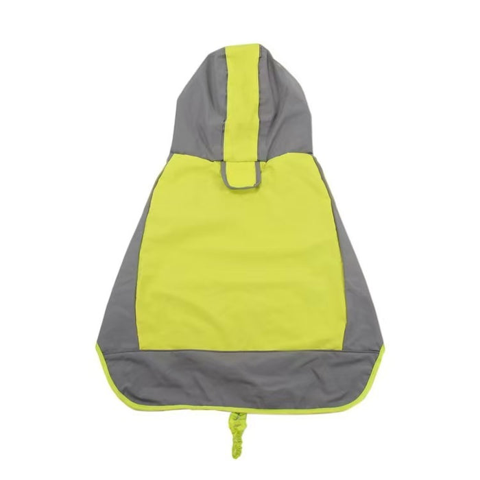 Sun Shower Dog Raincoat, Waterproof & Windproof Jacket For Wet Weather, Large