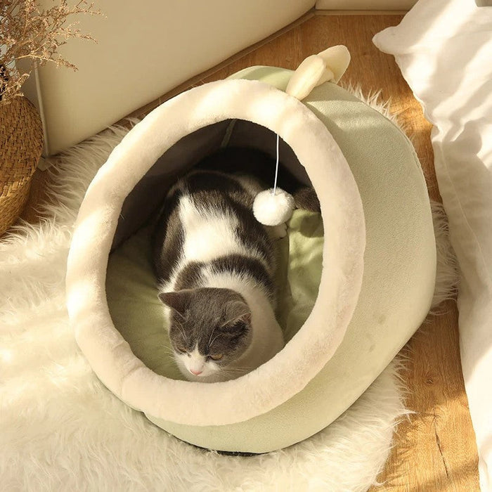 Tent Bed With Cushion Washable Pet Cave