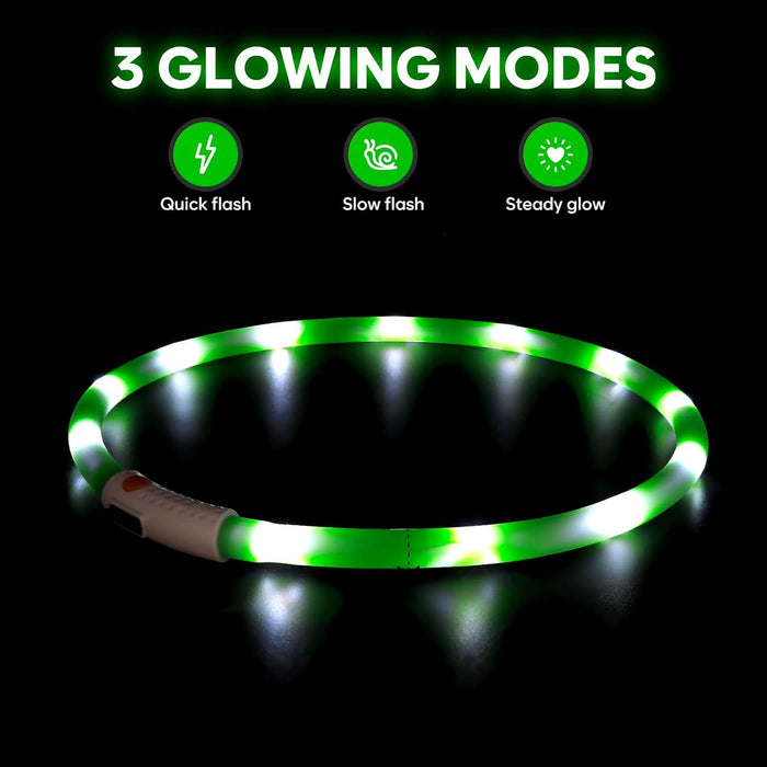 USB Rechargeable LED Safety Collar For Pets