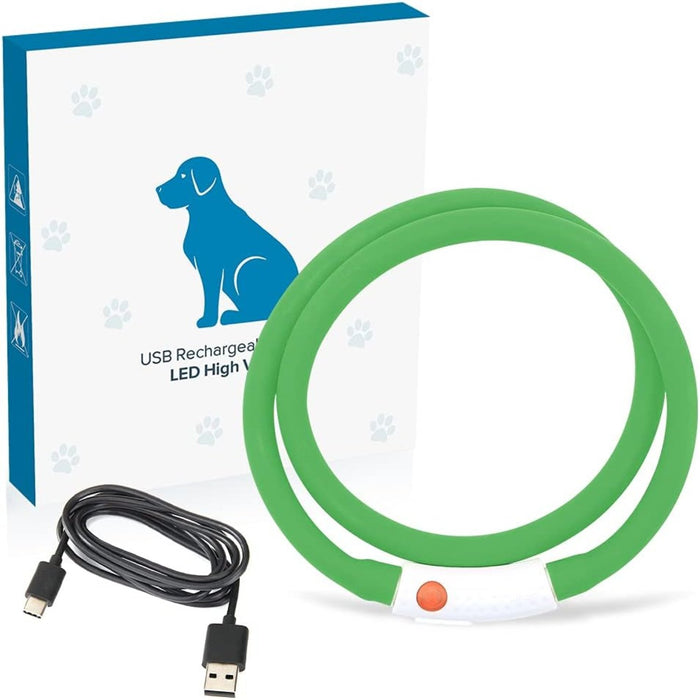 USB Rechargeable LED Safety Collar For Pets