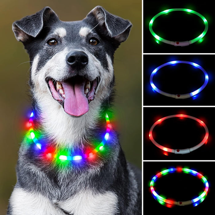 USB Rechargeable LED Safety Collar For Pets