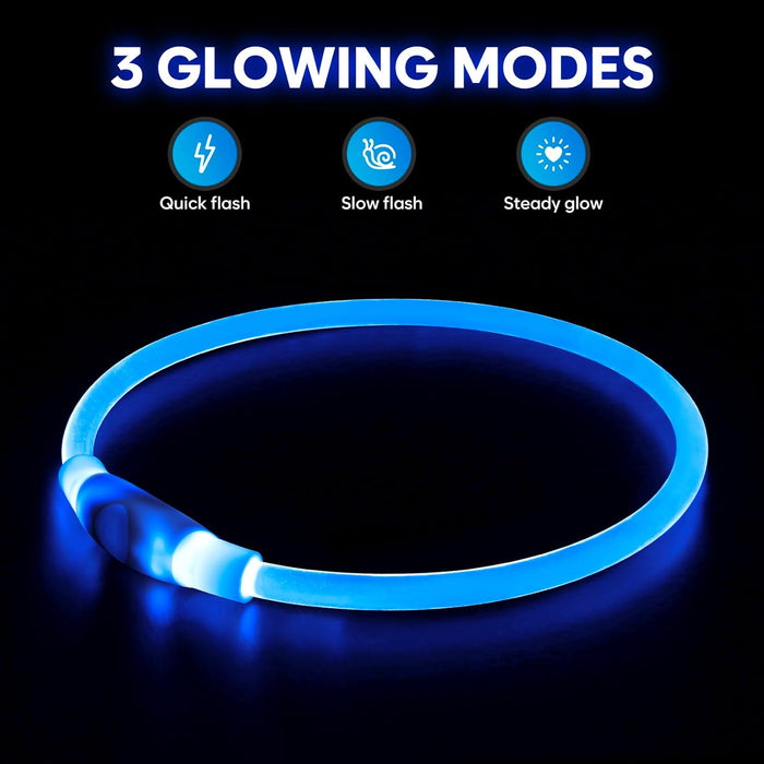 USB Rechargeable LED Safety Collar For Pets