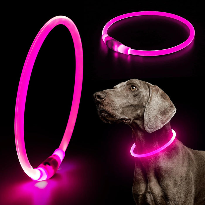 USB Rechargeable LED Safety Collar For Pets