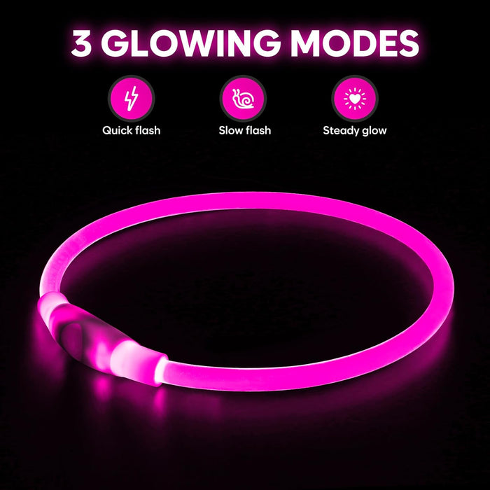 USB Rechargeable LED Safety Collar For Pets