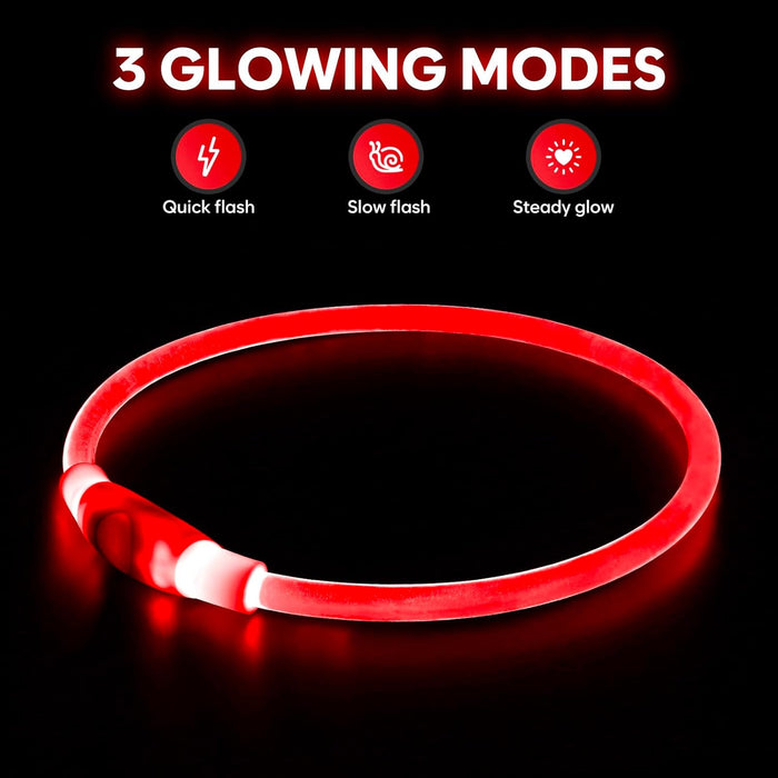 USB Rechargeable LED Safety Collar For Pets