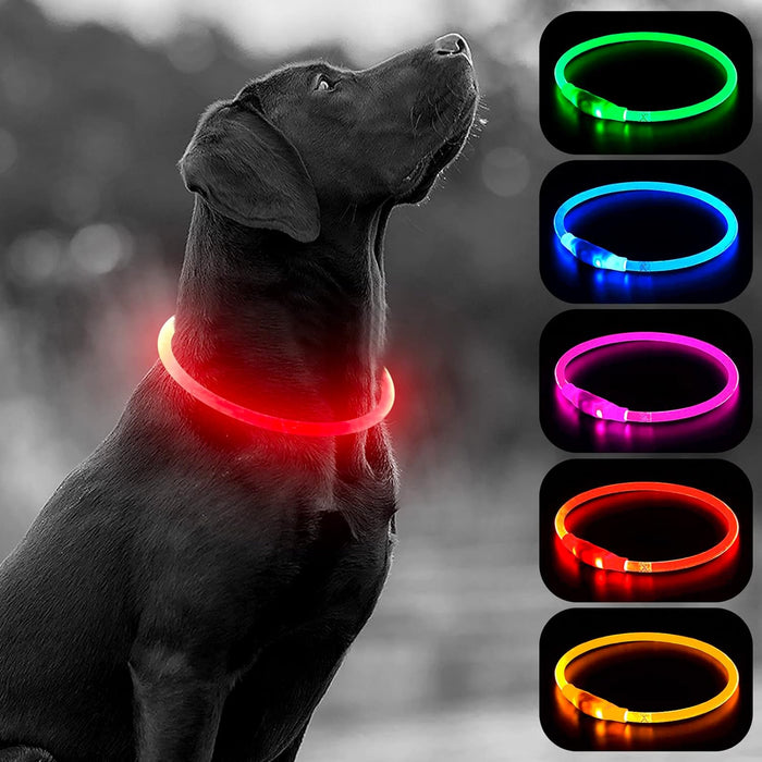 USB Rechargeable LED Safety Collar For Pets