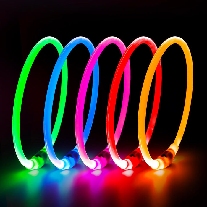 USB Rechargeable LED Safety Collar For Pets