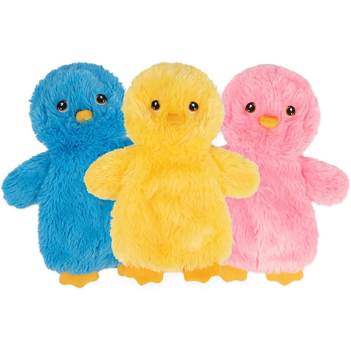 Pack Of 3 Interactive Crinkle Chicken Plush Dog Toy