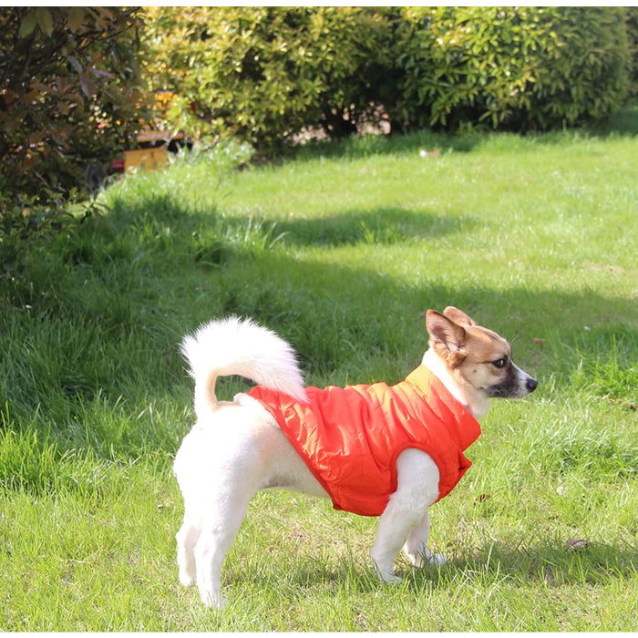 2 Layers Fleece Lined Warm Dog Jacket For Puppy Winter Cold Weather,Soft Windproof Small Dog Coat