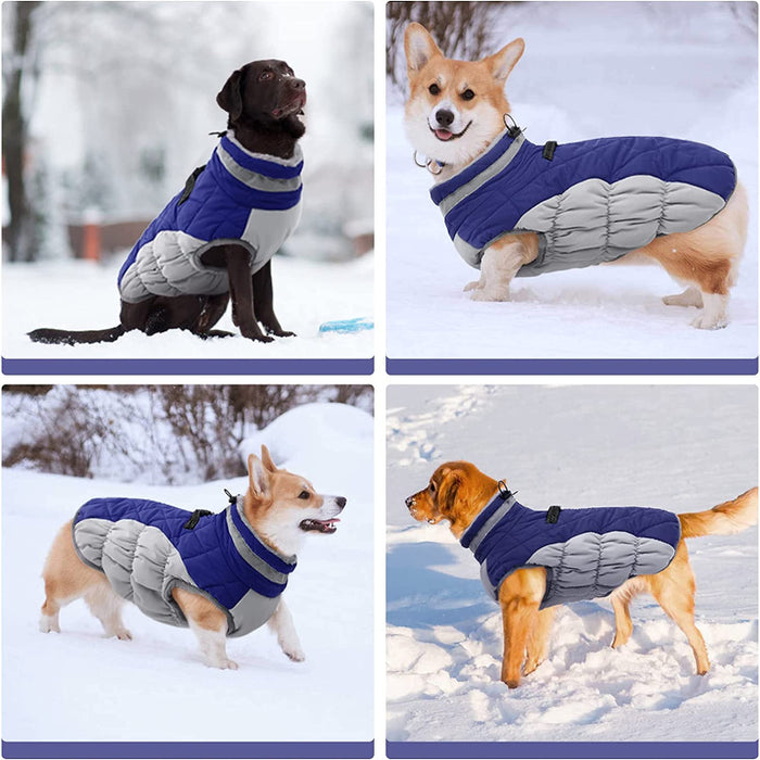 Padded Vest Jacket Dog Winter Coat Windproof Warm Winter Dog Jacket