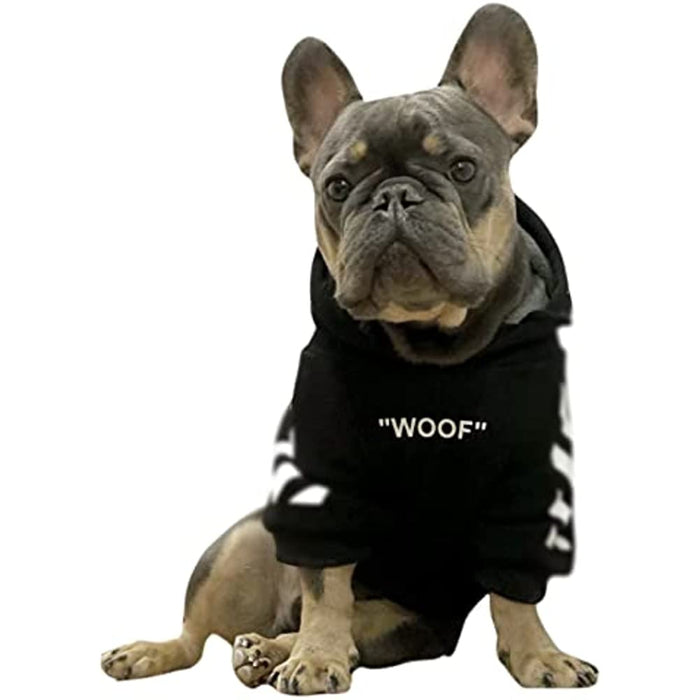Stylish Dog Hoodie Dog Clothes Streetwear Cotton Sweatshirt Fashion Outfit For Dogs Cats Puppy
