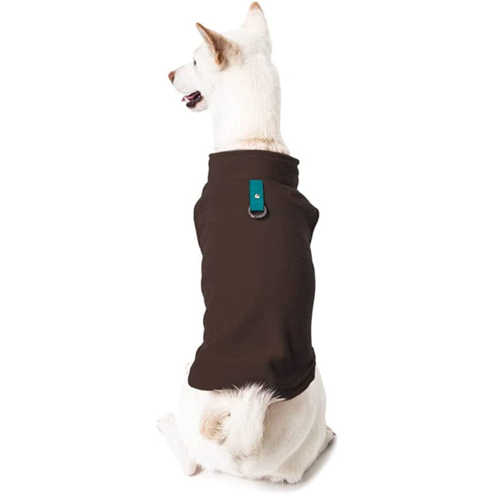 Dog Sweater Warm Pullover Fleece Vest Dog Jacket With O-Ring Leash