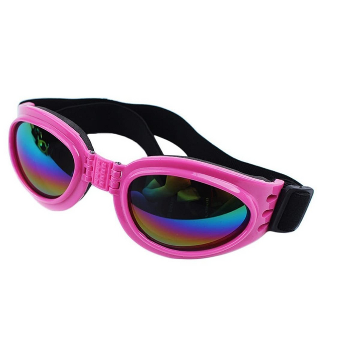 Dog Goggles Eye Wear Protection Waterproof Pet Sunglasses for Dogs About Over 15 lbs (Pink)