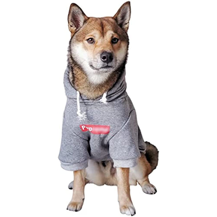 Dog Hoodie Pet Clothing, Cats Hoodies, Stylish Streetwear Gray Dog Sweatshirt Tracksuits, Dog Outfit For Dog Cat Puppy