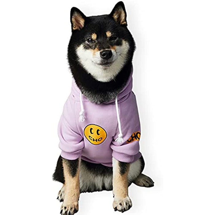 Smiley Dog Hoodie Dog Clothes Smiley Face Sweater Cotton Sweatshirt Fashion Outfit For Dogs Cats Puppy