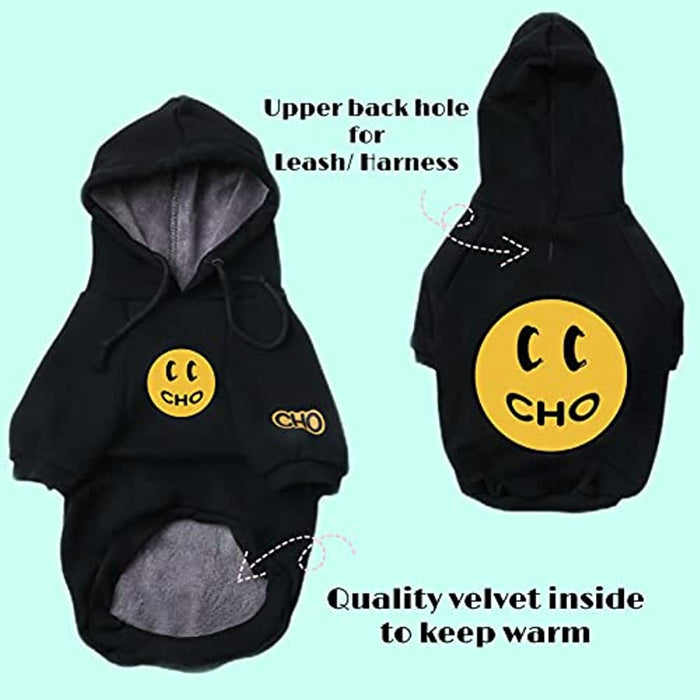 Dog Hoodie Pet Clothing, Cats Hoodies, Stylish Streetwear Black Dog Sweatshirt Tracksuits, Dog Outfit For Dog Cat Puppy