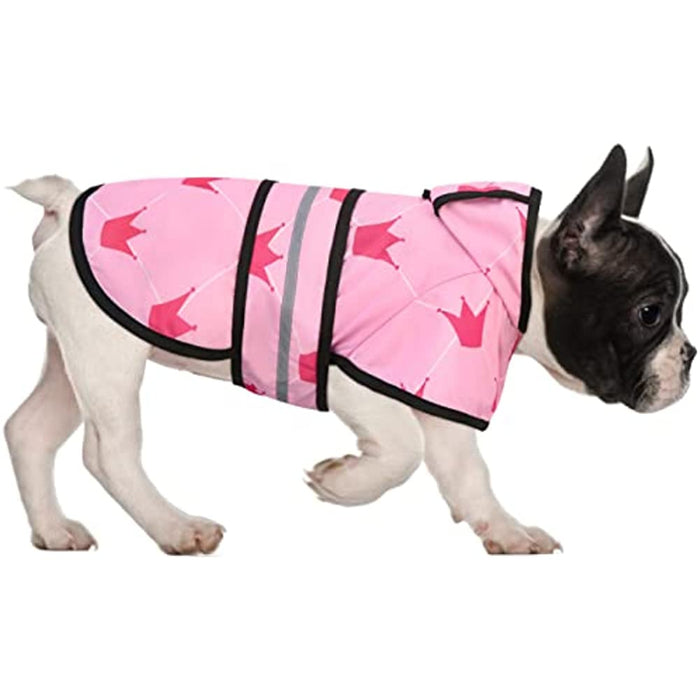 Raincoat Hooded Slicker Poncho For Dogs And Puppies