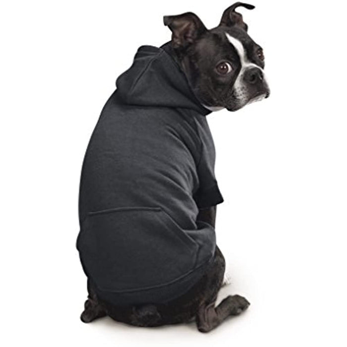 Jet Black Basic Hoodie For Dogs
