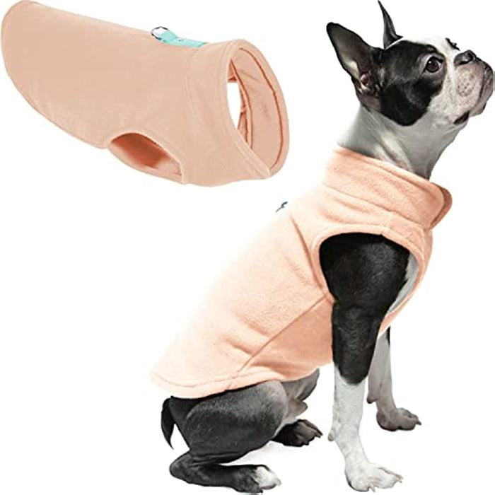 Fleece Vest Dog Jacket With O-Ring Leash