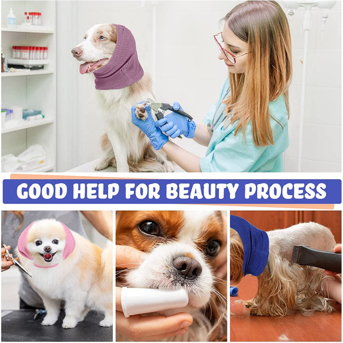 4 Pieces For Pet Dog Ear Scarf For Calming Pet