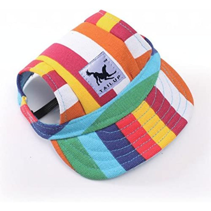 Baseball Caps Hats With Neck Strap Adjustable Comfortable Ear Holes For Small Medium And Large Dogs In Outdoor Sun Protection