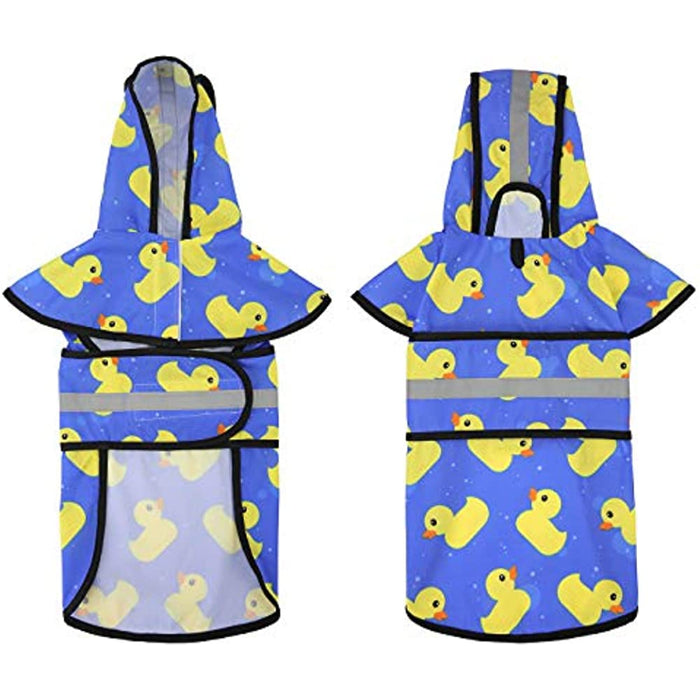 Dog Raincoat Hooded Slicker Poncho For Dogs and Puppies
