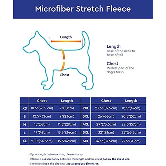 Microfiber Stretch Fleece Vest Dog Sweater