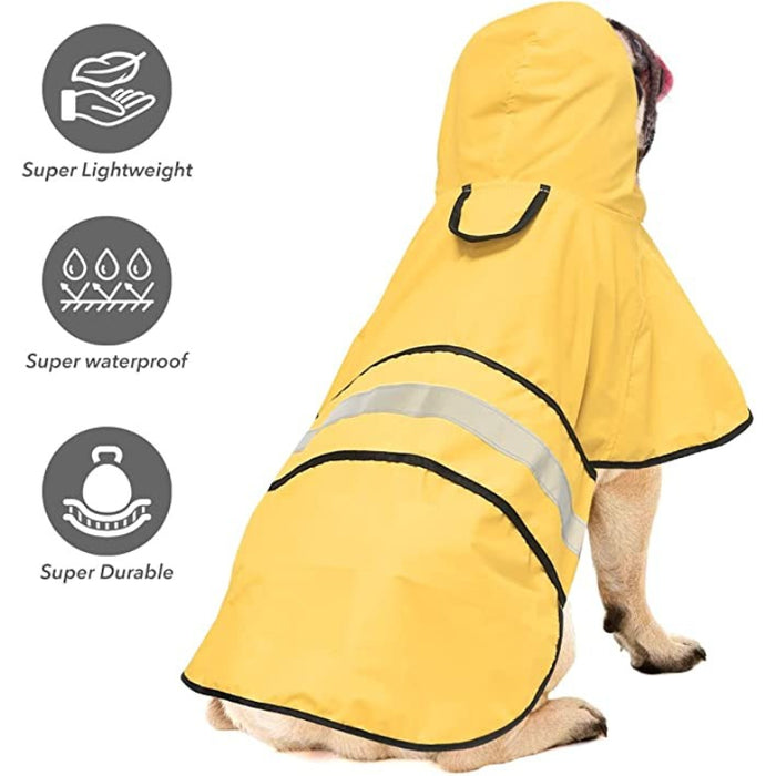 Rain Coat For Small Dogs Waterproof Adjustable Pet Raincoat Jacket