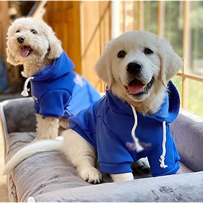 Dog Hoodie Pet Clothing, Cats Hoodies, Stylish Streetwear Blue Dog Sweatshirt Tracksuits, Dog Outfit For Dog Cat Puppy