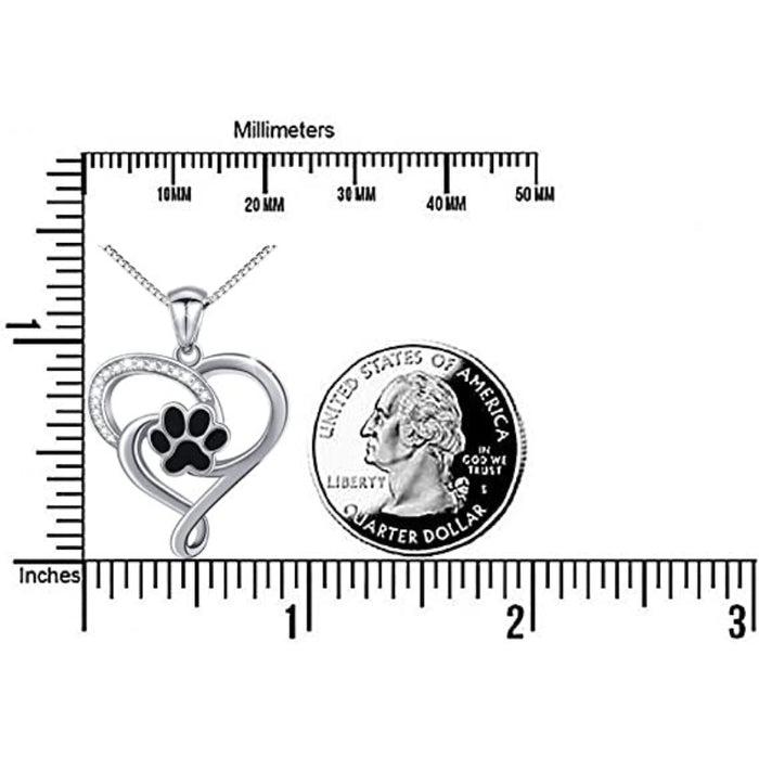 925 Sterling Silver Puppy Dog Cat Pet Paw Print