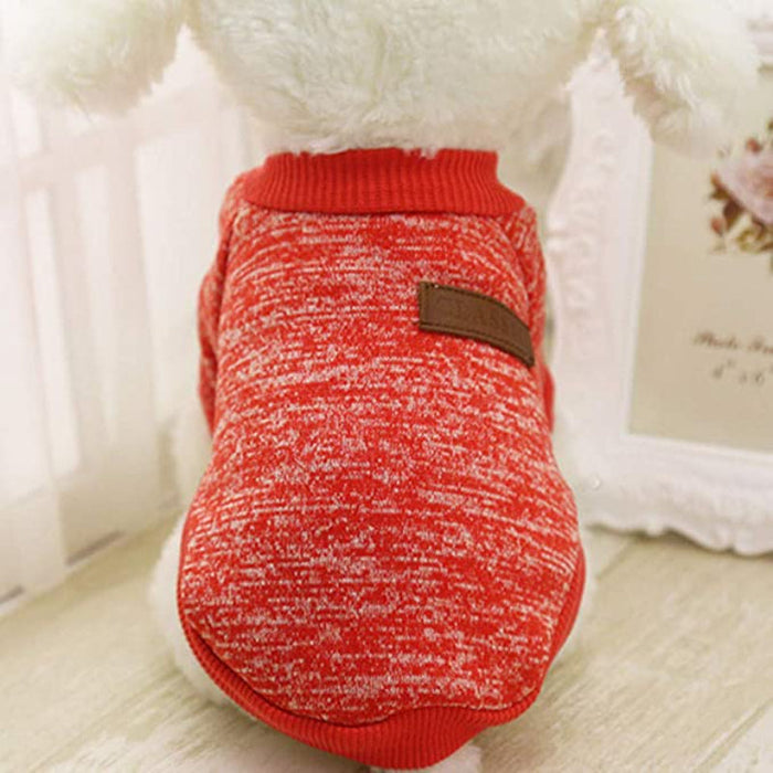 Classic Sweater Sweatshirt Soft Fleece Coat For Dogs