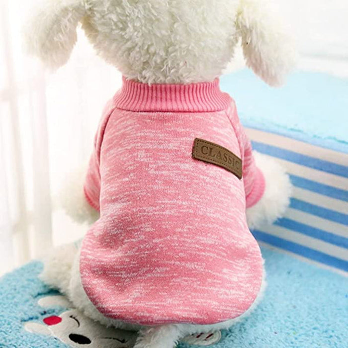 Classic Sweater Sweatshirt Soft Fleece Coat For Dogs