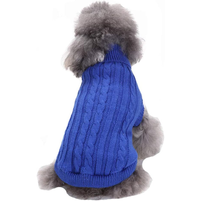 Small Dog Knitted Pet Sweater Warm Dog Sweatshirt Dog Winter Clothes