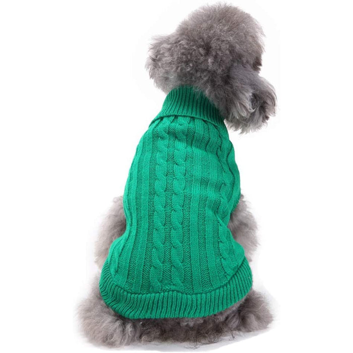 Small Dog Knitted Pet Sweater Warm Dog Sweatshirt Dog Winter Clothes