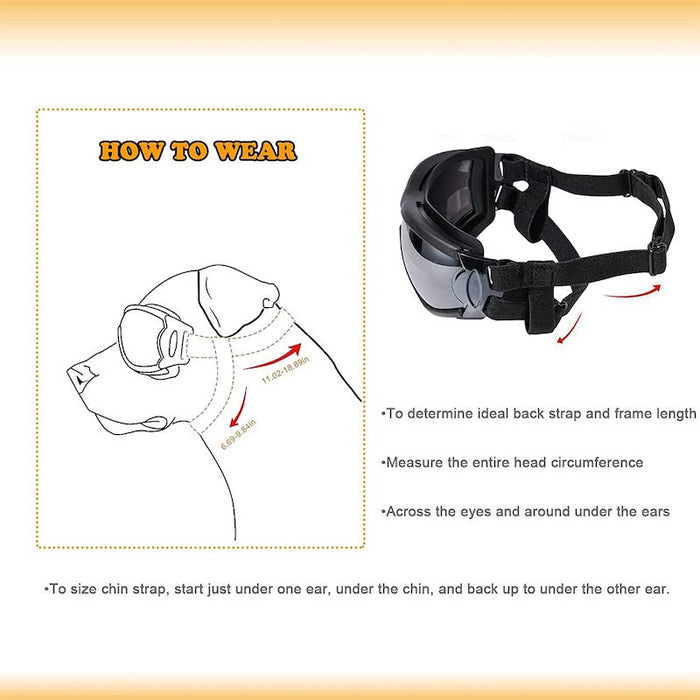 Dog Sunglasses Eye Wear Protection With Adjustable Strap